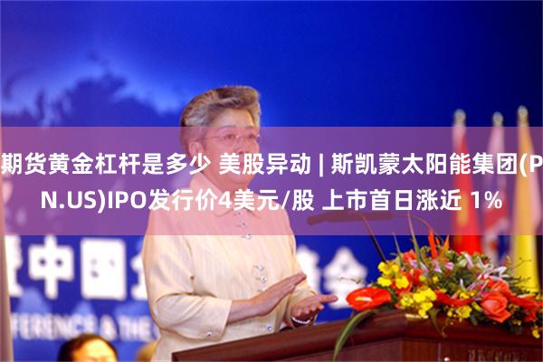 期货黄金杠杆是多少 美股异动 | 斯凯蒙太阳能集团(PN.US)IPO发行价4美元/股 上市首日涨近 1%