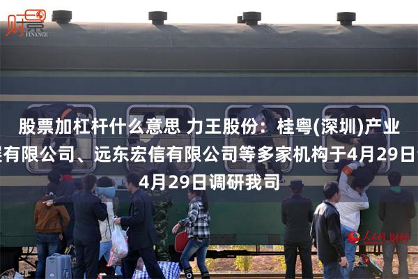 股票加杠杆什么意思 力王股份：桂粤(深圳)产业合作发展有限公司、远东宏信有限公司等多家机构于4月29日调研我司