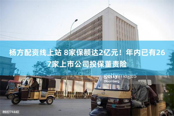 杨方配资线上站 8家保额达2亿元！年内已有267家上市公司投保董责险