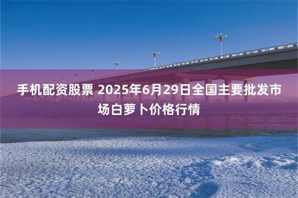 手机配资股票 2025年6月29日全国主要批发市场白萝卜价格行情