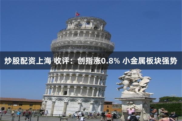炒股配资上海 收评：创指涨0.8% 小金属板块强势